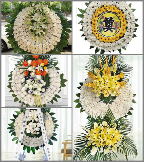 浙江省丽水松阳县花圈速递