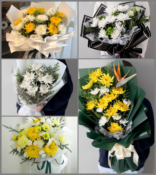 浙江省丽水松阳县白事花束代送